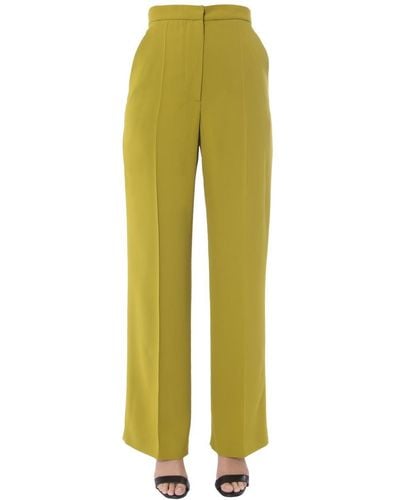 Alberta Ferretti Wide Trousers - Yellow