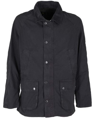 Barbour Long Sleeved Buttoned Overshirt - Black