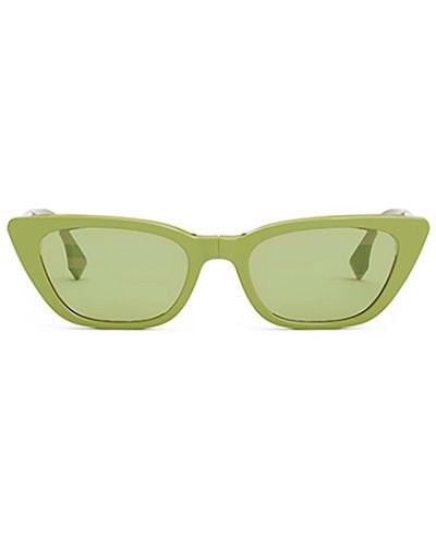 Fendi Cat-eye Frame Sunglasses - Green
