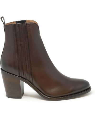 Sartore Parma Ebano Leather Ankle Boots - Brown