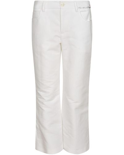 Marni Buttoned Straight Jeans - White