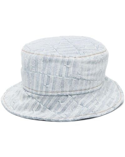 Amiri Repeat Denim Jacquard Bucket Hat - Grey