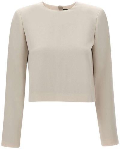 Theory Crepe Jumper - White