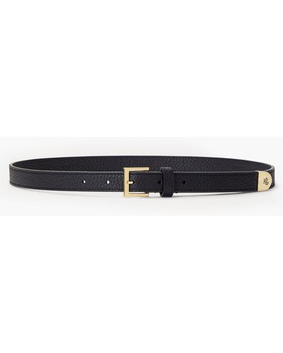 Ralph Lauren Lrl Cap 20 Belt Skinny - White