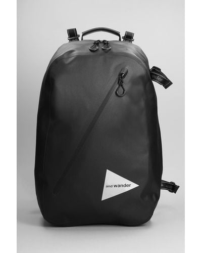 and wander Backpack In Black Nylon