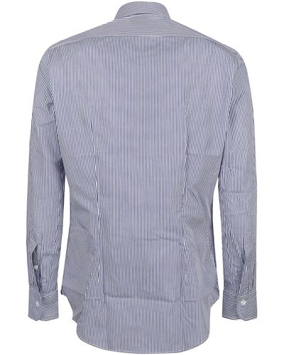 Bagutta Long Sleeve Shirt - Blue