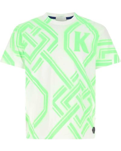 Koche Printed Cotton T-Shirt - Green