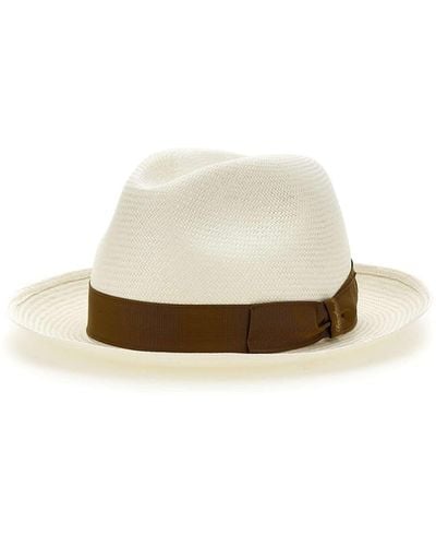 Borsalino Panama Straw Hat - White