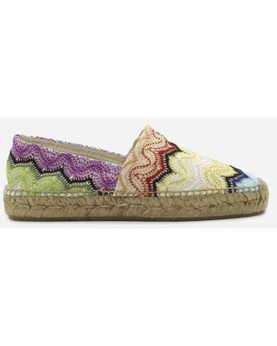 Missoni Espadrilles In Fabric With All-over Zig-zag Pattern - Multicolour