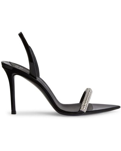 Giuseppe Zanotti Patent Leather Slingback Sandals - Metallic