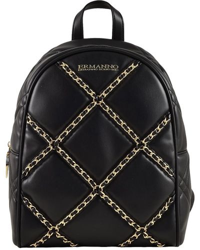 Ermanno Scervino Black Backpack