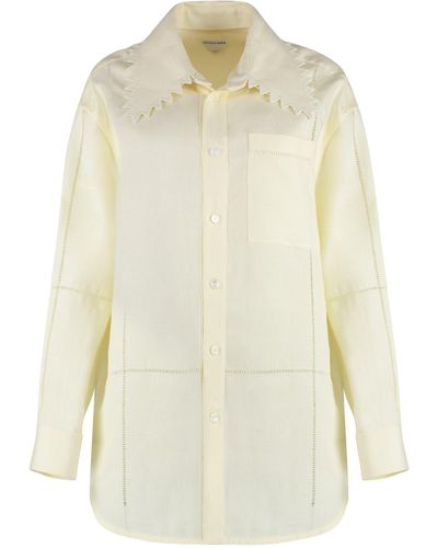 Bottega Veneta Linen Shirt - White