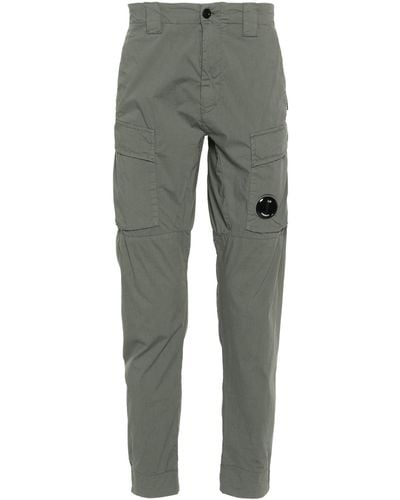 C.P. Company Lens-detail Tapered Pants - Gray