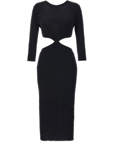 Elisabetta Franchi Cut-Out Knitted Dress - Black