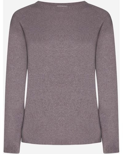 Max Mara Giori Cashmere And Wool Sweater - Purple