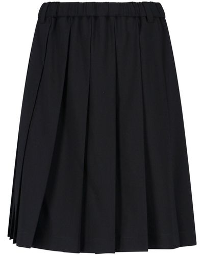 Aspesi Pleated Skirt - Black