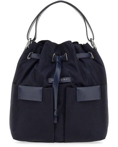 Orciani Tessa Liberty Bucket Bag - Blue