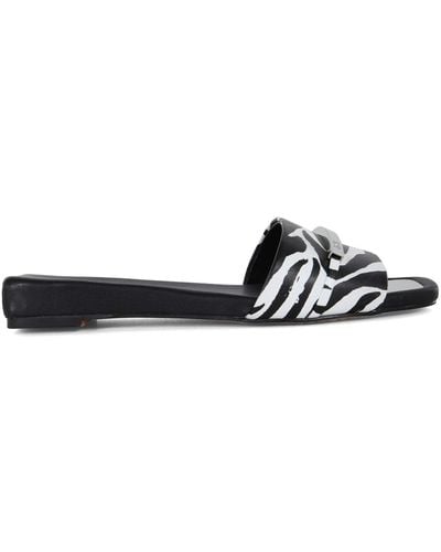 DKNY Comfortable Chic Shoe Alaina Flat Sandal - Black