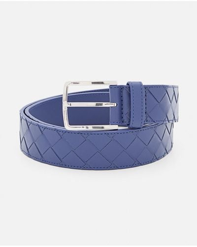Bottega Veneta Braided Leather Belt - Blue