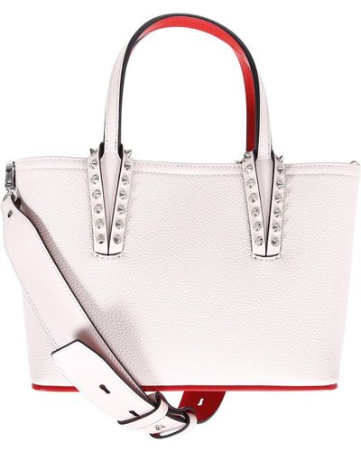 Christian Louboutin Cabata Mini Tote Bag - White