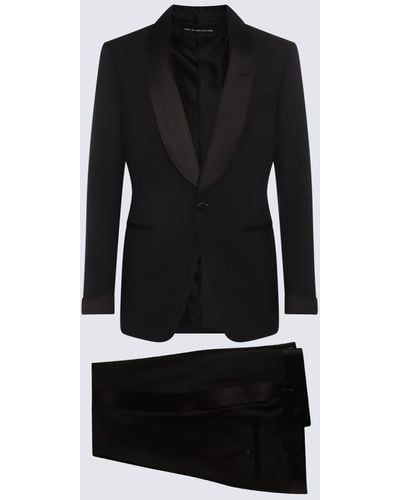 Tom Ford Wool Suits - Black