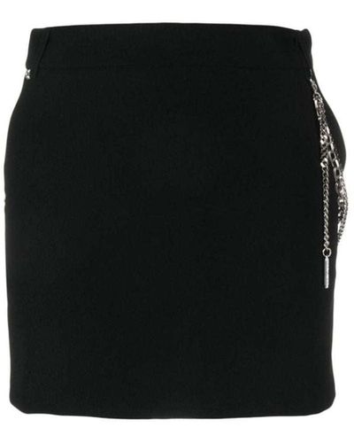 John Richmond Miniskirt With Chain - Black