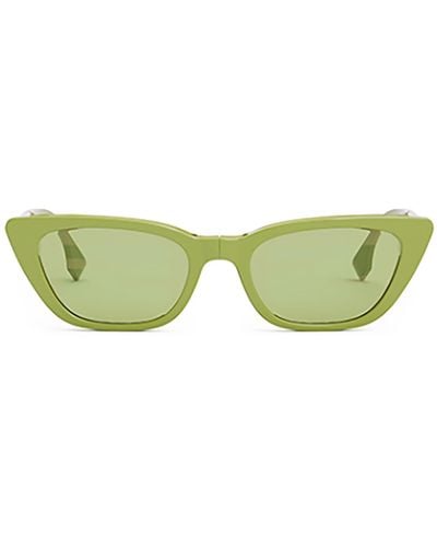 Fendi Cat-eye Frame Sunglasses - Green