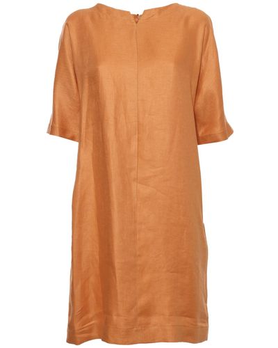 Antonelli Linen Dress - Orange