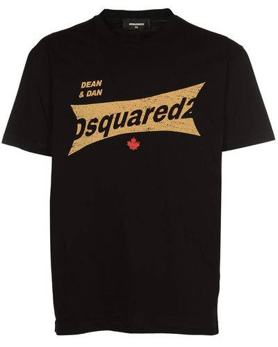 DSquared² Cool Fit Printed Tee - Black