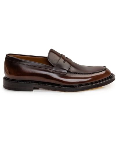 Doucal's Penny Loafer - Brown