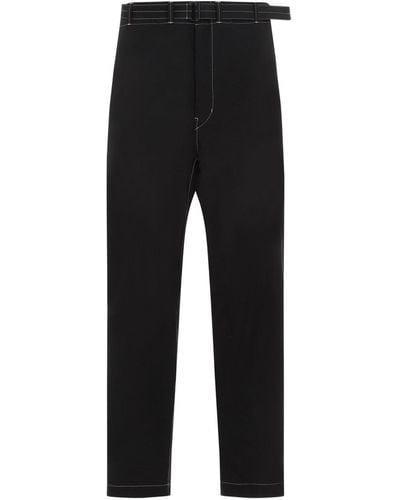 Lemaire Belted Cargo Trousers - Black