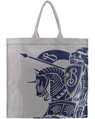 Burberry Ekd Xl Shopping Bag - Blue