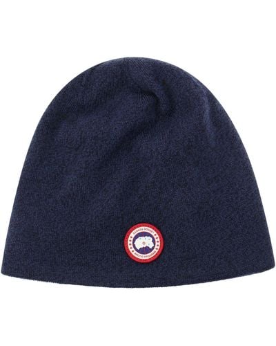 Canada Goose Toque - Hat In Wool Blend - Blue