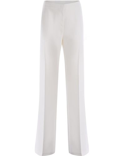 Pinko Trousers Hulka Made Of Viscose - White
