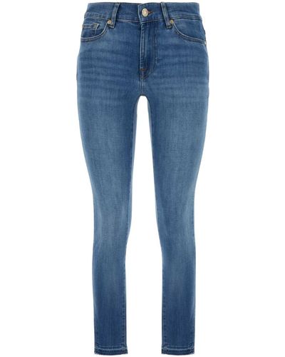 7 For All Mankind Stretch Denim Roxanne Jeans - Blue