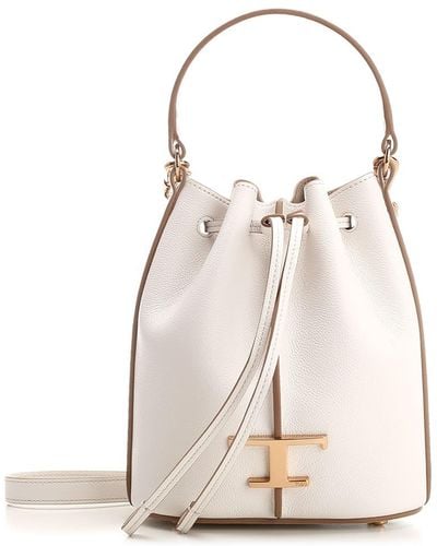 Tod's Micro T Timeless Bucket Bag - Natural