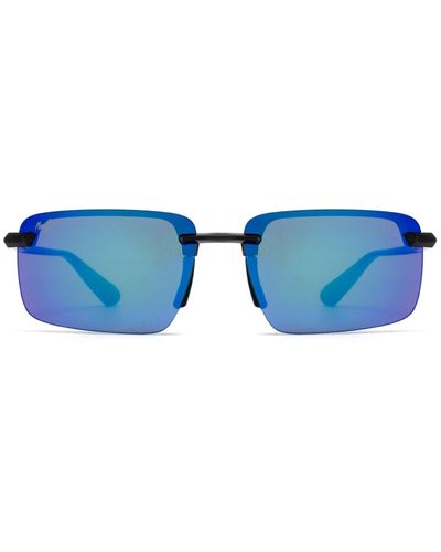 Maui Jim Mj626 Shiny Transparent Dark Sunglasses - Blue