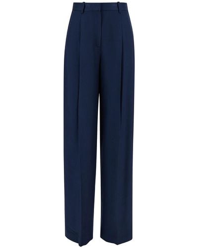 Theory Trousers With Pinces Detail - Blue
