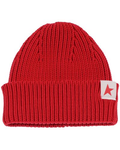 Golden Goose Star/ Beanie Damian/ Co/ High Turn/ Lateral Small - Red