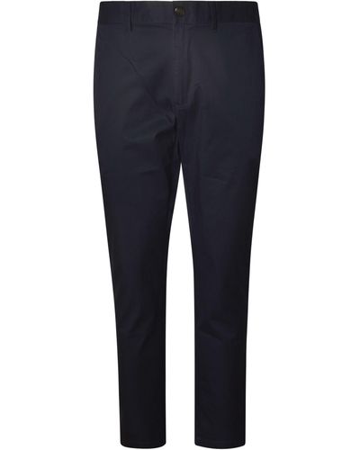 Michael Kors Regular Plain Cropped Pants - Blue