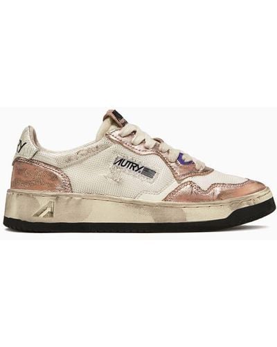 Autry Medalist Super Vintage Low Trainers Avlw Ms11 - Natural