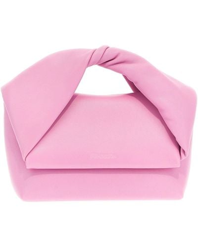 JW Anderson Twister Midi Hand Bags - Pink