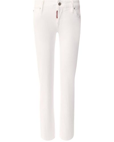 DSquared² Cotton Denim Jeans - White