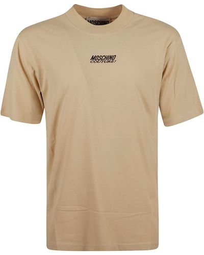 Moschino Couture! Chest Logo T-Shirt - Yellow