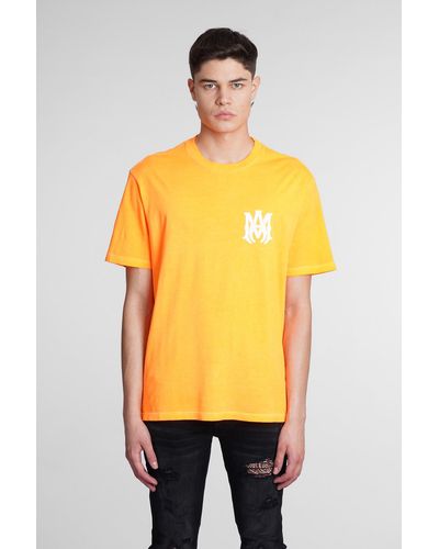 Amiri T-shirt In Cotton - Orange