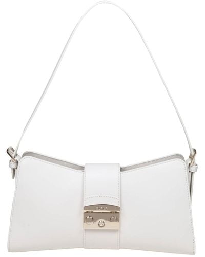 Furla Leather Shoulder Bag - White