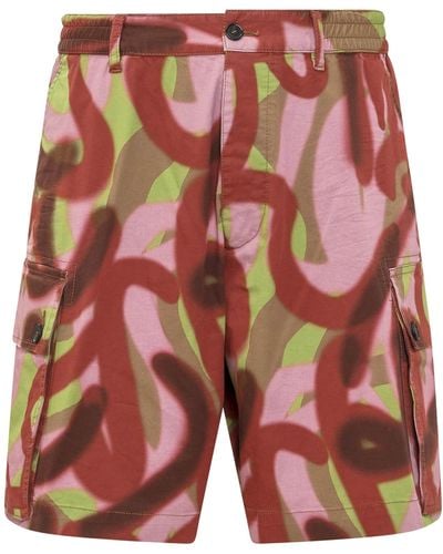 DSquared² Cargo Shorts - Red