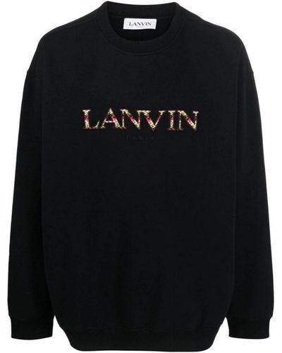 Lanvin Logo Curb Sweatshirt - Black