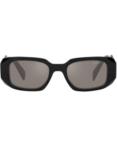 Prada Rectangular Frame Sunglasses - Gray