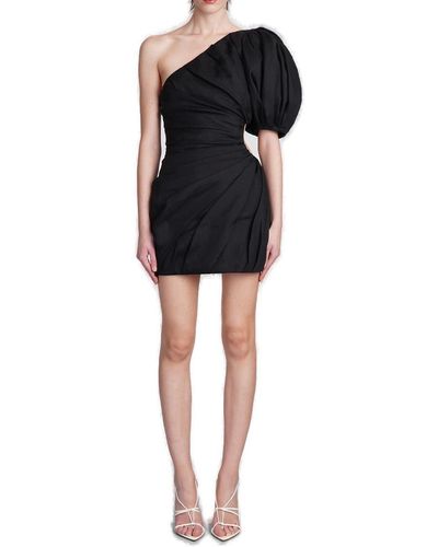 Chloé Asymmetrical Mini Dress - Black
